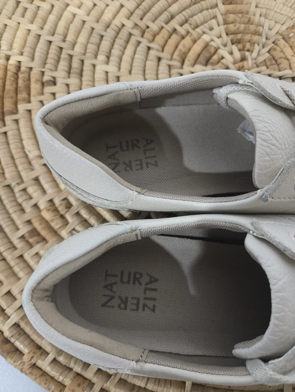Naturalizer Ivory Leather Sneakers